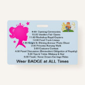 プリンセスコンベンションバッジパーソナライズパーティー特典 バッジ (裏面)