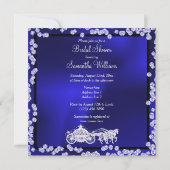 プリンセスコーチ&ホースブライダルシャワー 招待状 (裏面)