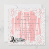 プリンセスコーラルとグレイのキンチェアネラ 招待状 (裏面)