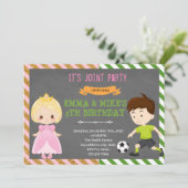 プリンセスサッカー共同パーティー 招待状 (スタンド正面)