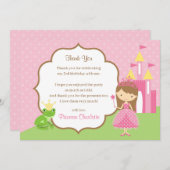 プリンセスサンキューカード 招待状 (正面/裏面)