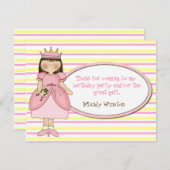 プリンセスサンキューカード 招待状 (正面/裏面)