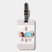 プリンセスシスター・アフリカ・アメリカン ラゲッジタグ (正面縦)