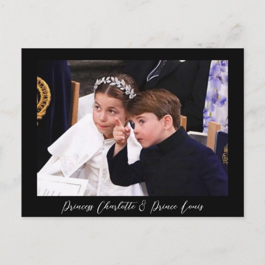 プリンセスシャルロットとプリンスルイ ポストカード (正面)