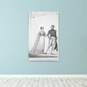 プリンセスシャルロット・オブ・ウェールズとプリンス キャンバスプリント (インサイチュ (ウッドフロア))