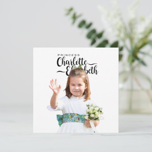 プリンセスシャーロッテエリザベス第6誕生日はがき カード (スタンド正面)