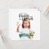 プリンセスシャーロッテエリザベス第6誕生日はがき カード (正面/裏面インサイチュ)