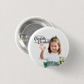 プリンセスシャーロッテエリザベス第6誕生日マグネット 缶バッジ (正面&裏面)