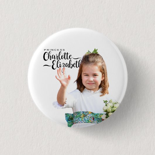プリンセスシャーロッテエリザベス第6誕生日マグネット 缶バッジ (正面)