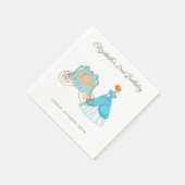 プリンセスシンデレラバースデーパーティーデコレーション スタンダードカクテルナプキン (角)