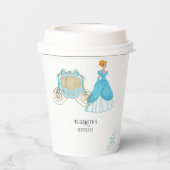 プリンセスシンデレラバースデーパーティーデコレーション 紙コップ (裏面)