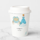 プリンセスシンデレラバースデーパーティーデコレーション 紙コップ (正面)