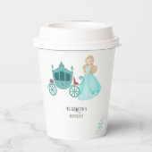 プリンセスシンデレラバースデーパーティーデコレーション 紙コップ (裏面)