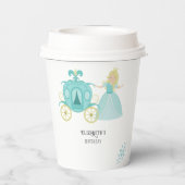 プリンセスシンデレラバースデーパーティーデコレーション 紙コップ (裏面)