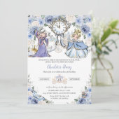 プリンセスシンデレラフェアユタールブルーフローラ誕生日 招待状 (スタンド正面)