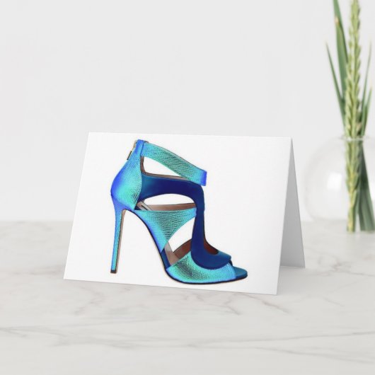 プリンセスシンデレラブルーシューズ引用文カード カード (正面)