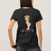 プリンセスジェンダーが赤ちゃんシャワーを明かす Tシャツ (裏面)