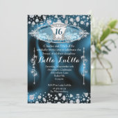 プリンセススウィート16きらきら光るパーティの招待状 招待状 (スタンド正面)