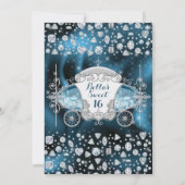 プリンセススウィート16きらきら光るパーティの招待状 招待状 (裏面)