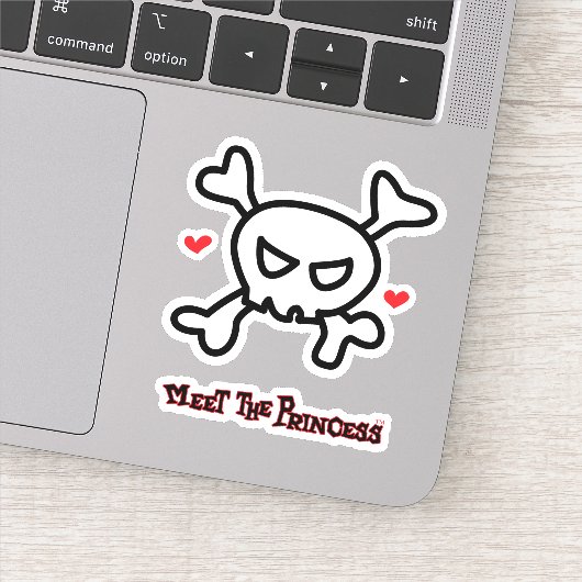 プリンセススカル&クロスボーン シール (詳細)