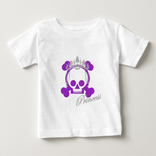 プリンセススカル ベビーTシャツ (正面)