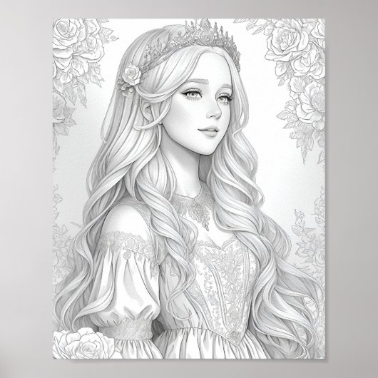 プリンセススクラッチアート ポスター (正面)