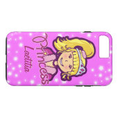プリンセススター薄紫ピンクアイフォンケースに名前の女の子 Case-Mate iPhoneケース (裏面(横))