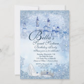 プリンセススノーフレークスウィート16ミクインズ 招待状 (裏面)