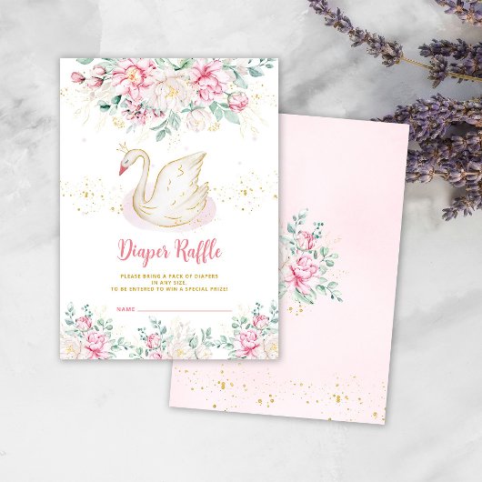 プリンセススワンおむつラッフル外装カード エンクロージャーカード