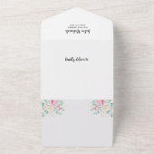 プリンセススワンベビーシャワー オールインワン招待状 (外側)