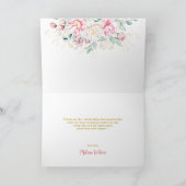 プリンセススワンベビーシャワー サンキューカード (内部)