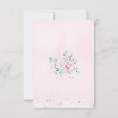 プリンセススワンベビーシャワー サンキューカード (裏面)