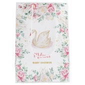 プリンセススワンベビーシャワー ミディアムペーパーバッグ (裏面)