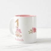 プリンセススワン第1誕生日2トーンコーヒー ツートーンマグカップ (正面左)