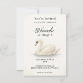 プリンセススワン誕生日招待状for Girls 招待状 (正面)