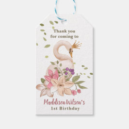 プリンセススワン誕生日/ベビーシャワーギフトラベル ギフトタグ