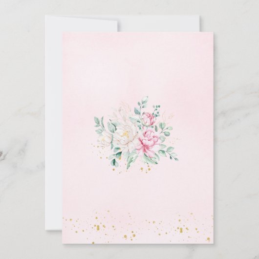 プリンセススワン赤ちゃんシャワー日付カードを保存 招待状 (裏面)