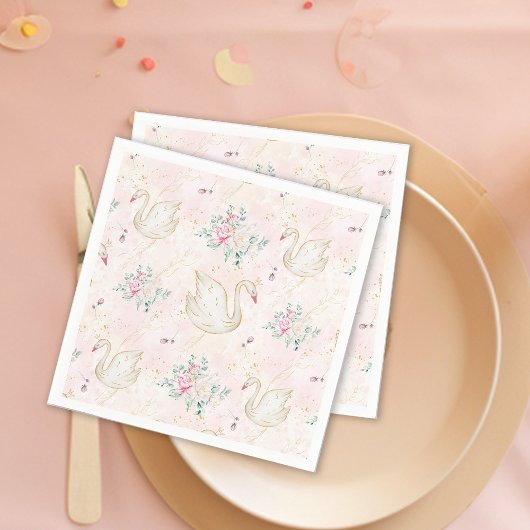 プリンセススワン スタンダードカクテルナプキン