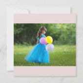 プリンセスズエンチャント誕生祝い招待状 カード (裏面)