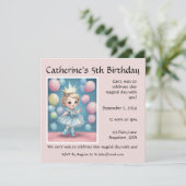 プリンセスズエンチャント誕生祝い招待状 カード (スタンド正面)