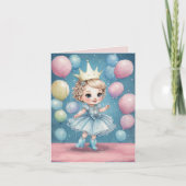 プリンセスズエンチャント誕生祝い招待状 カード (正面)