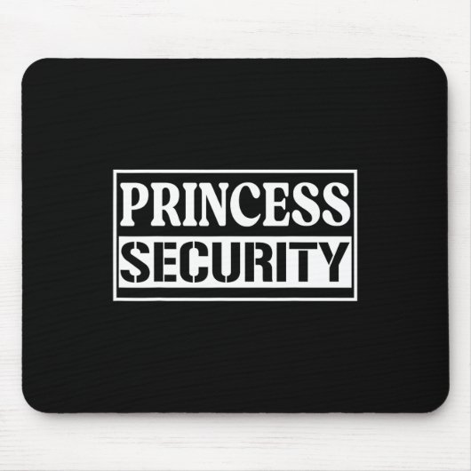 プリンセスセキュおもしろいリティ誕生日ハローウィンパーティd マウスパッド (正面)