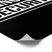 プリンセスセキュリティおもしろい誕生日ハローウィンパーティdes ポスター (角)