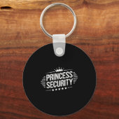 プリンセスセキュリティボーイズブラザーレトロ誕生日パパ キーホルダー (正面)