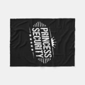 プリンセスセキュリティボーイズブラザーレトロ誕生日パパ フリースブランケット (正面(横))