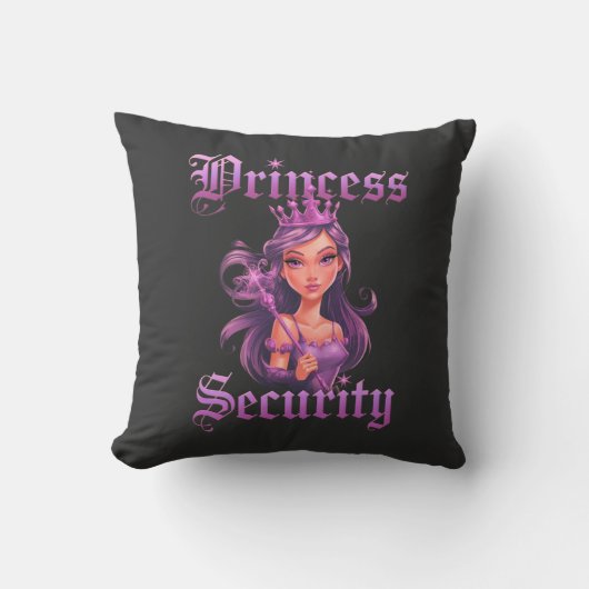 プリンセスセキュリティ保：あなたの小さなロイヤリティーセーフ クッション (正面)