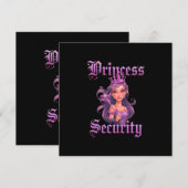 プリンセスセキュリティ:あなたの小さな王女を守る 招待状 (正面/裏面)