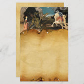 プリンセスセントジョージアンドドラゴンブラウンパーチメント 便箋 (正面/裏面)