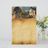 プリンセスセントジョージアンドドラゴンブラウンパーチメント 便箋 (スタンド正面)