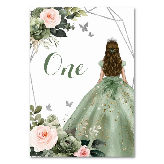 プリンセスセージグリーンフローラ赤面ピンク15アニョス テーブルナンバー (裏面)